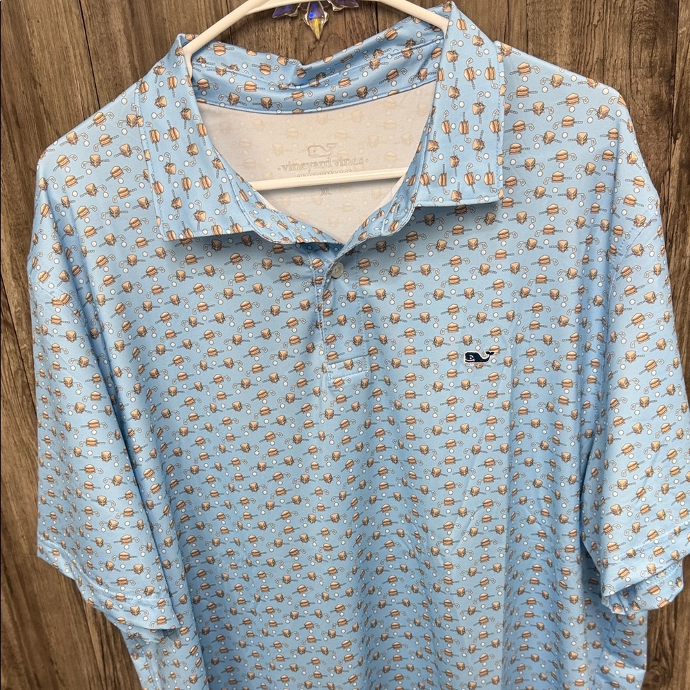 Vineyard Vines Performance Polo XL Club Sandwich Jake Blue NWT